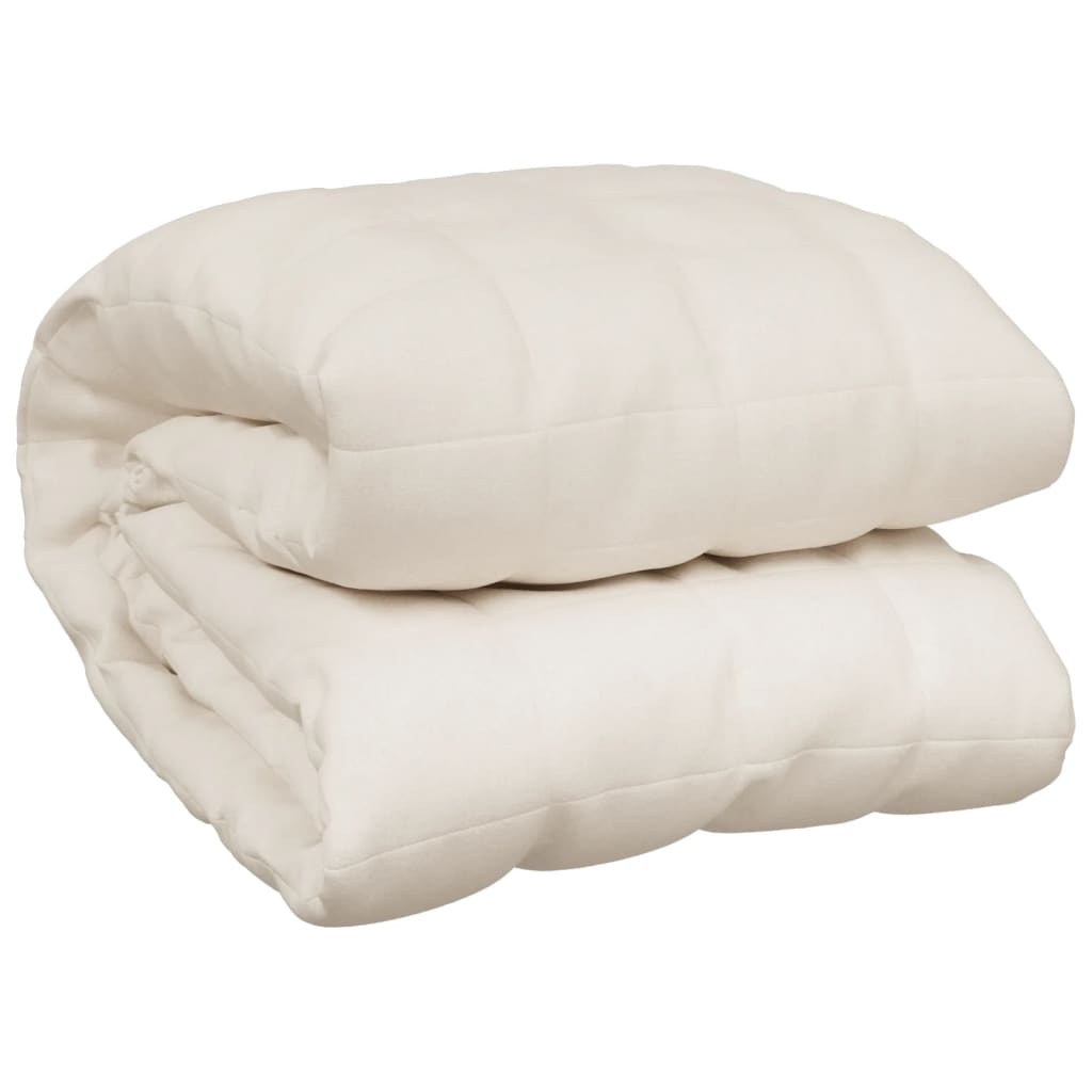 Gewichtsdecke Hell Stoff Creme
