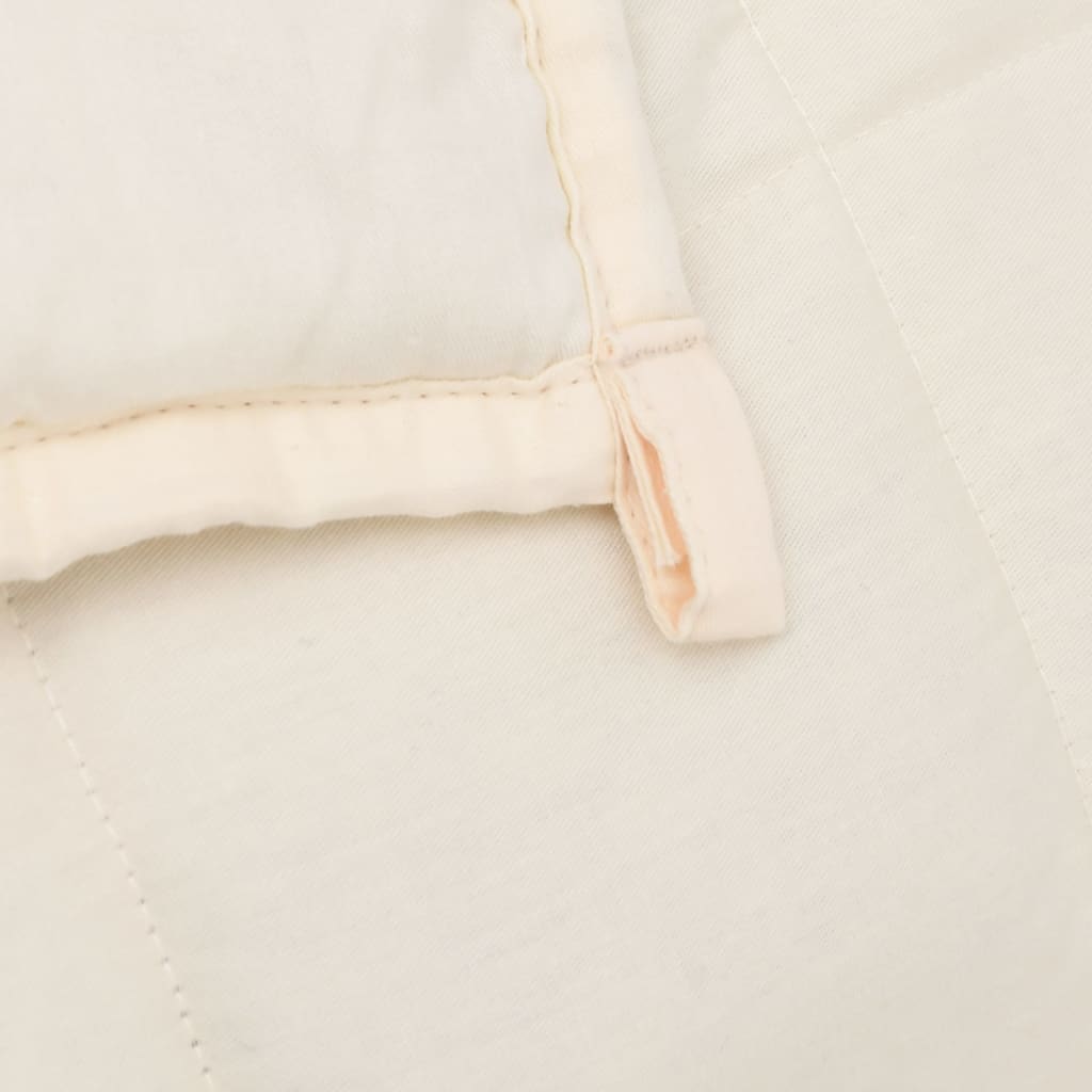 Gewichtsdecke Hell Stoff Creme