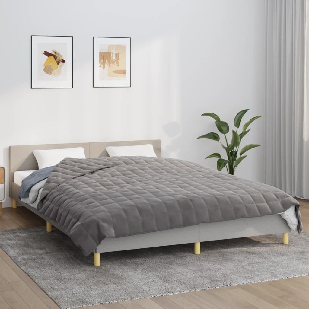 Gewichtsdecke Stoff Grau