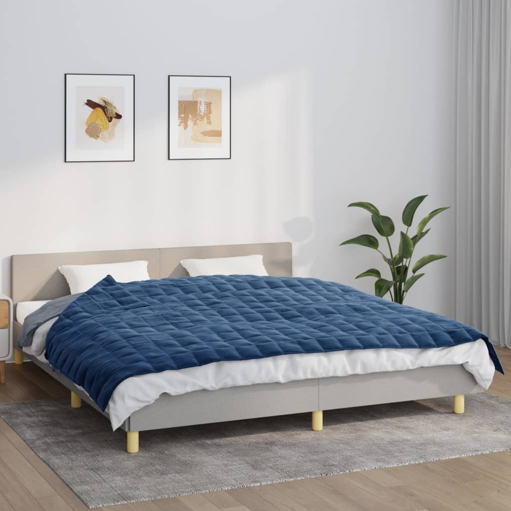 Gewichtsdecke Stoff Blau