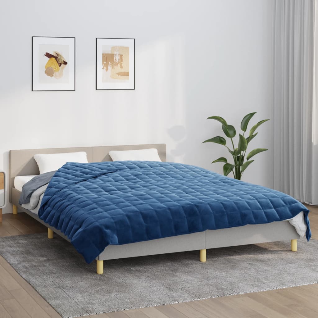 Gewichtsdecke Stoff Blau