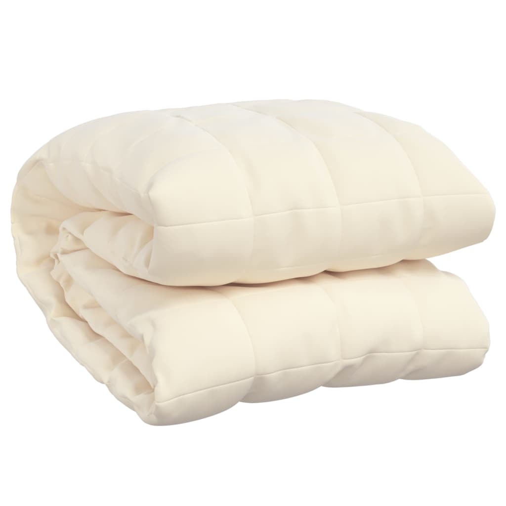 Gewichtsdecke Hell Stoff Creme