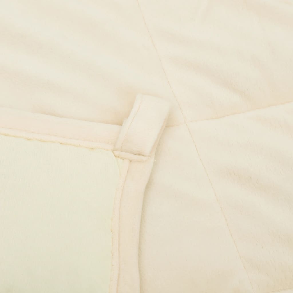 Gewichtsdecke Hell Stoff Creme