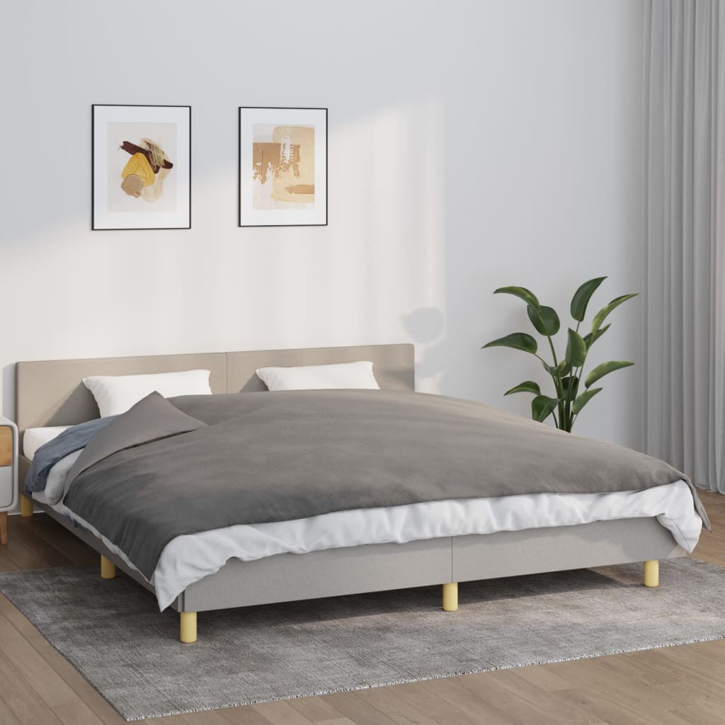 Gewichtsdecke Mit Bezug Stoff Grau