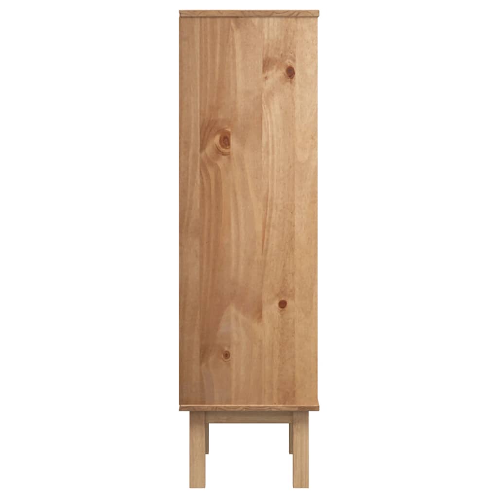 Schuhschrank Otta Mit 3 Schubladen Massivholz Kiefer Braun