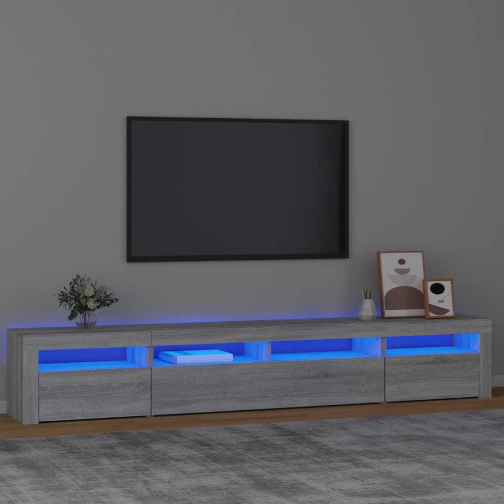 Tv-Schrank Mit Led-Leuchten 195X35X40 Cm