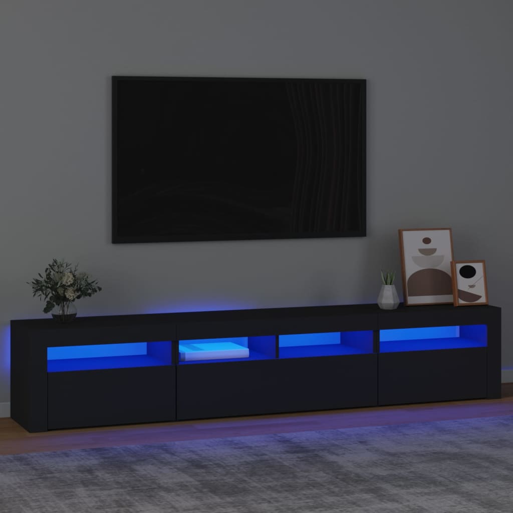 Tv-Schrank Mit Led-Leuchten 195X35X40 Cm