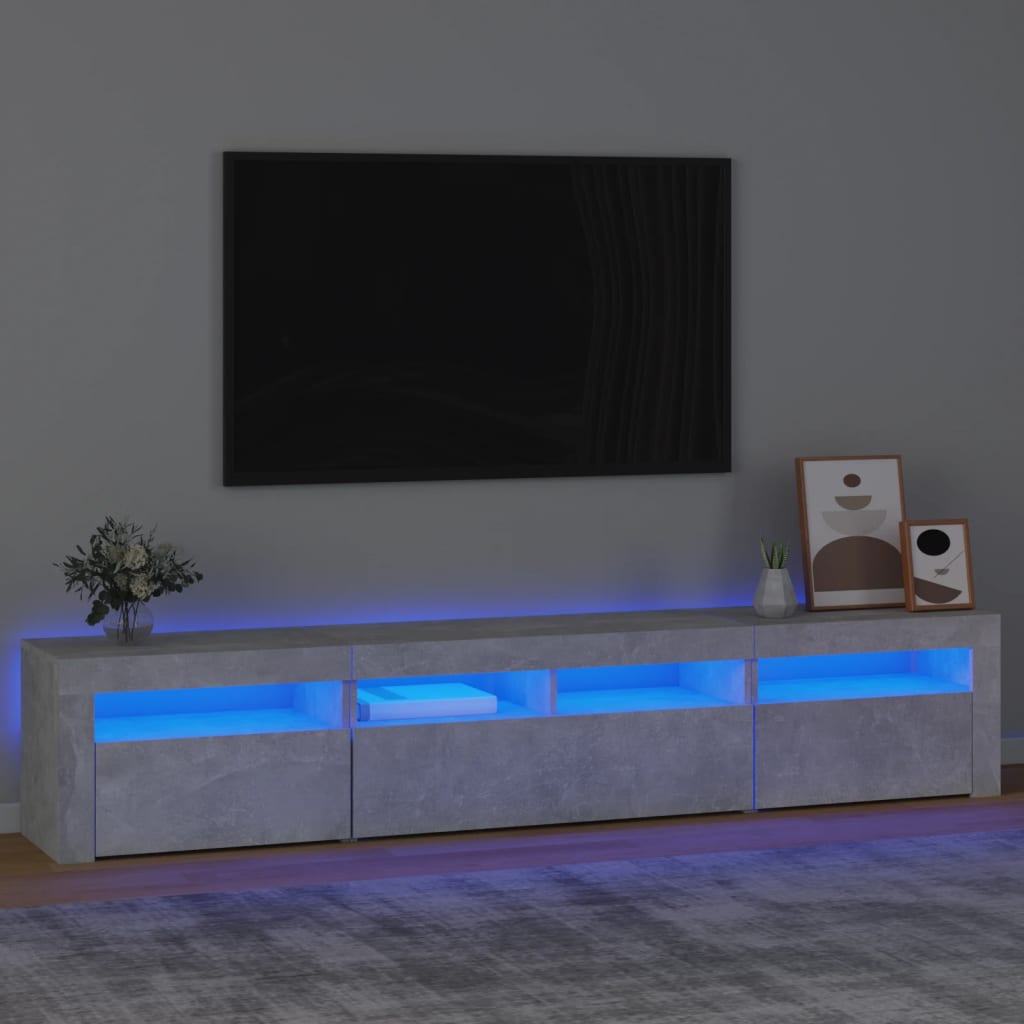 Tv-Schrank Mit Led-Leuchten 195X35X40 Cm