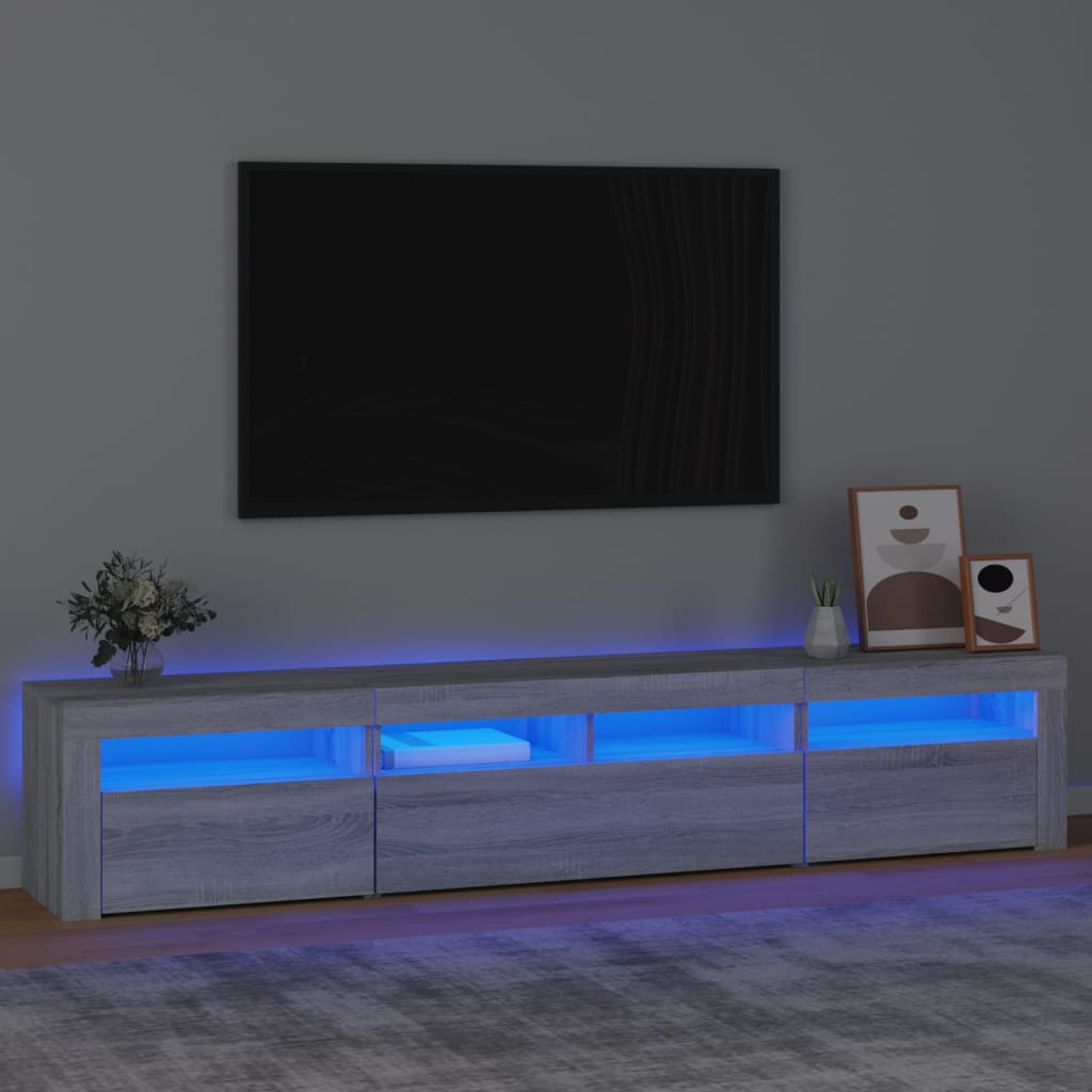 Tv-Schrank Mit Led-Leuchten 195X35X40 Cm