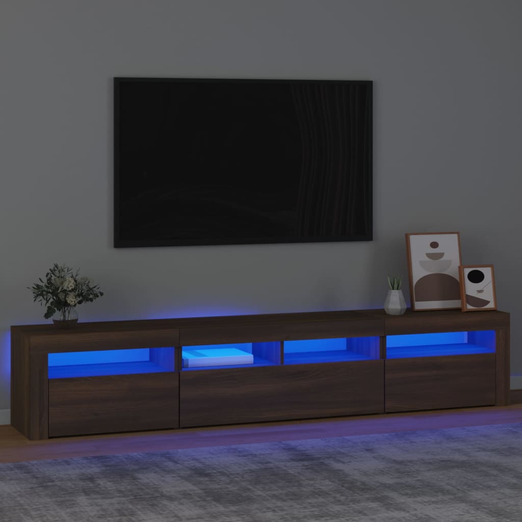 Tv-Schrank Mit Led-Leuchten 195X35X40 Cm