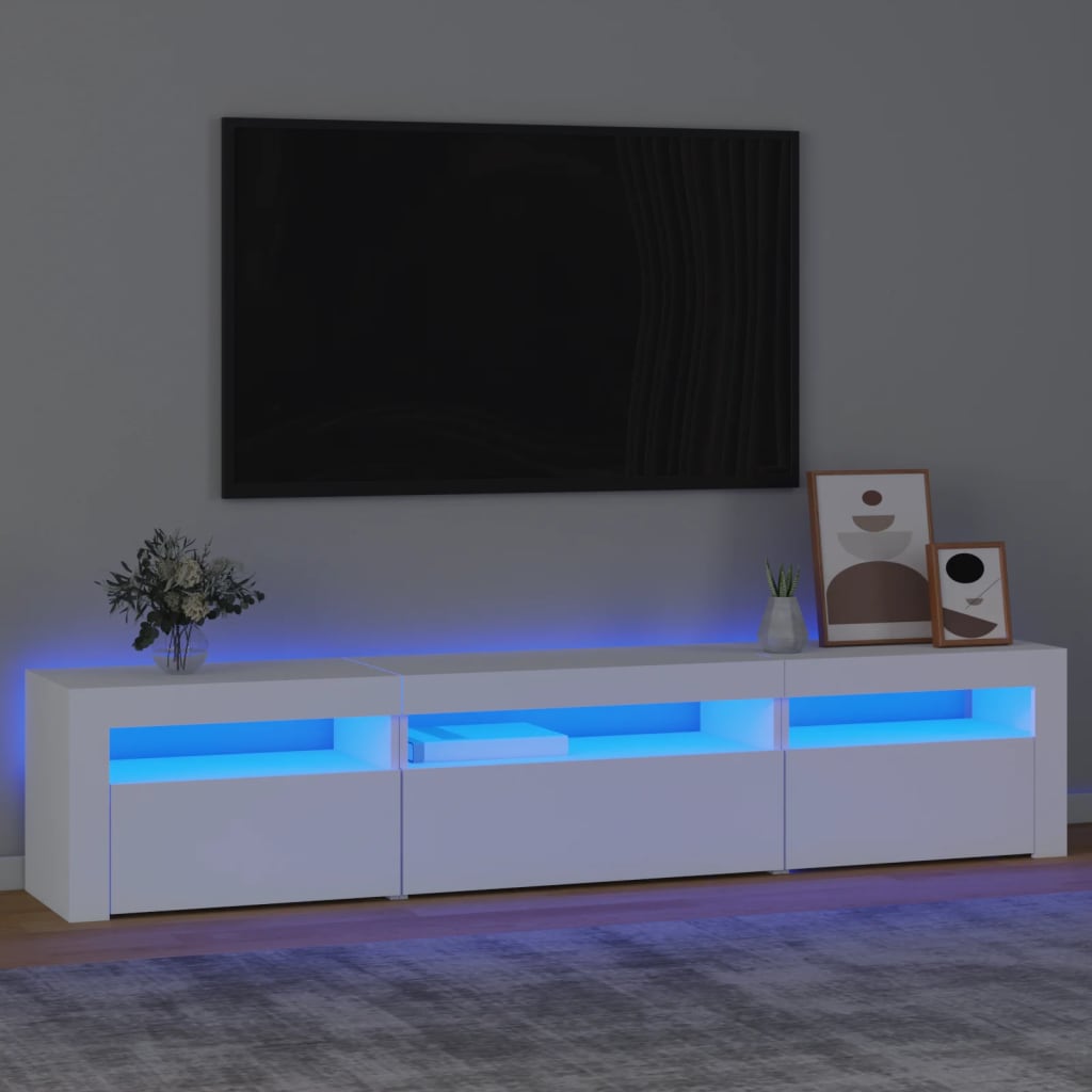 Tv-Schrank Mit Led-Leuchten 195X35X40 Cm