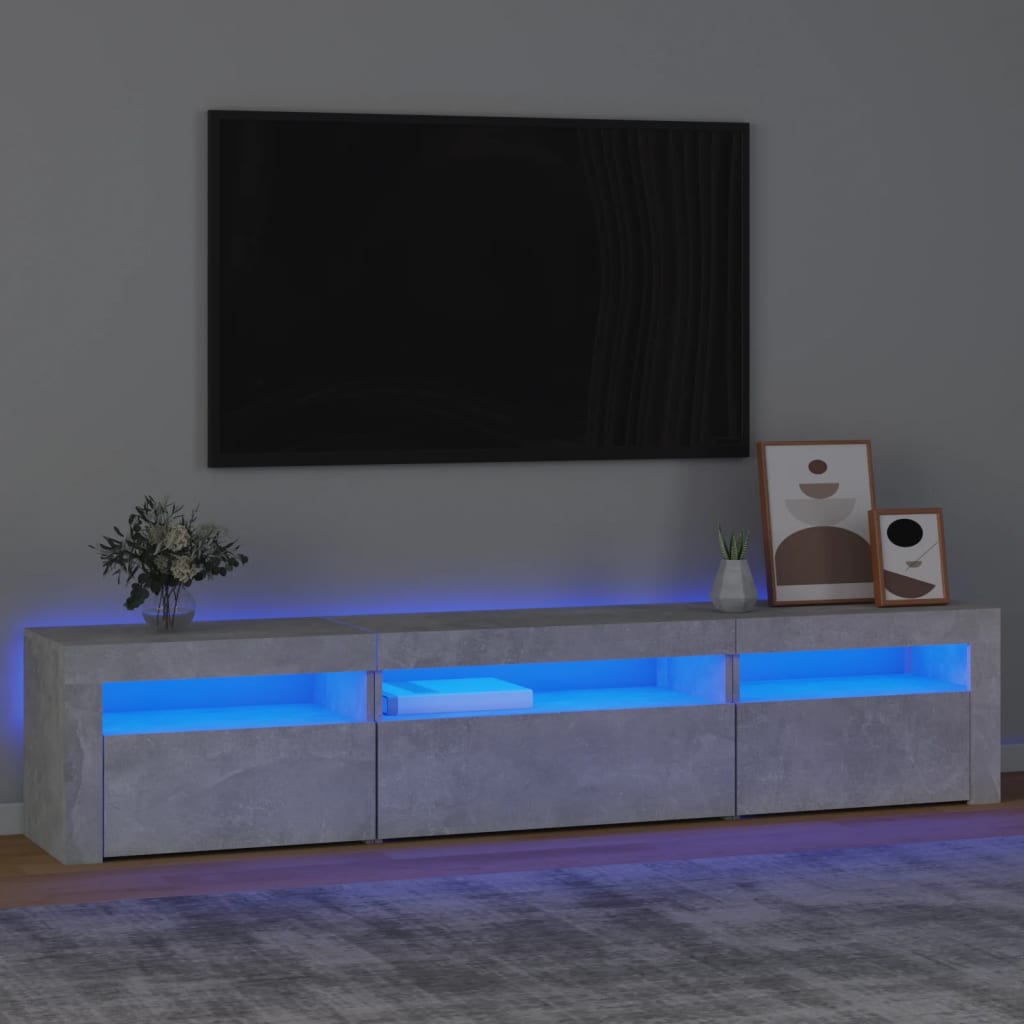 Tv-Schrank Mit Led-Leuchten 195X35X40 Cm