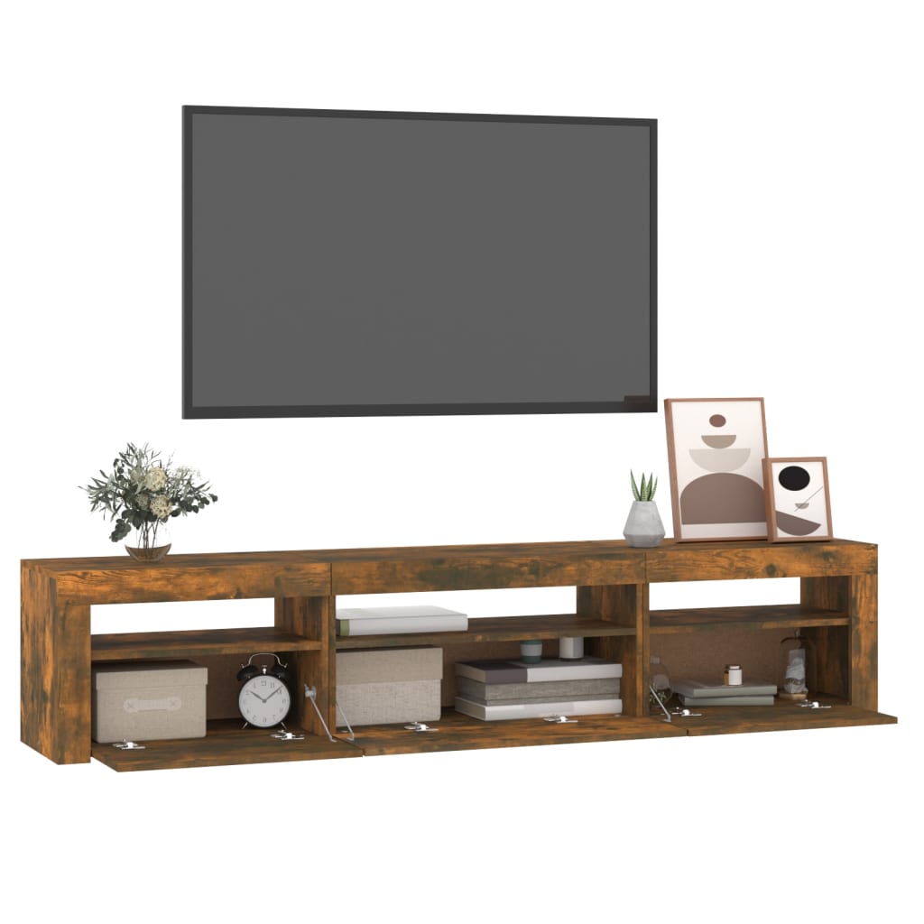 Tv-Schrank Mit Led-Leuchten 195X35X40 Cm