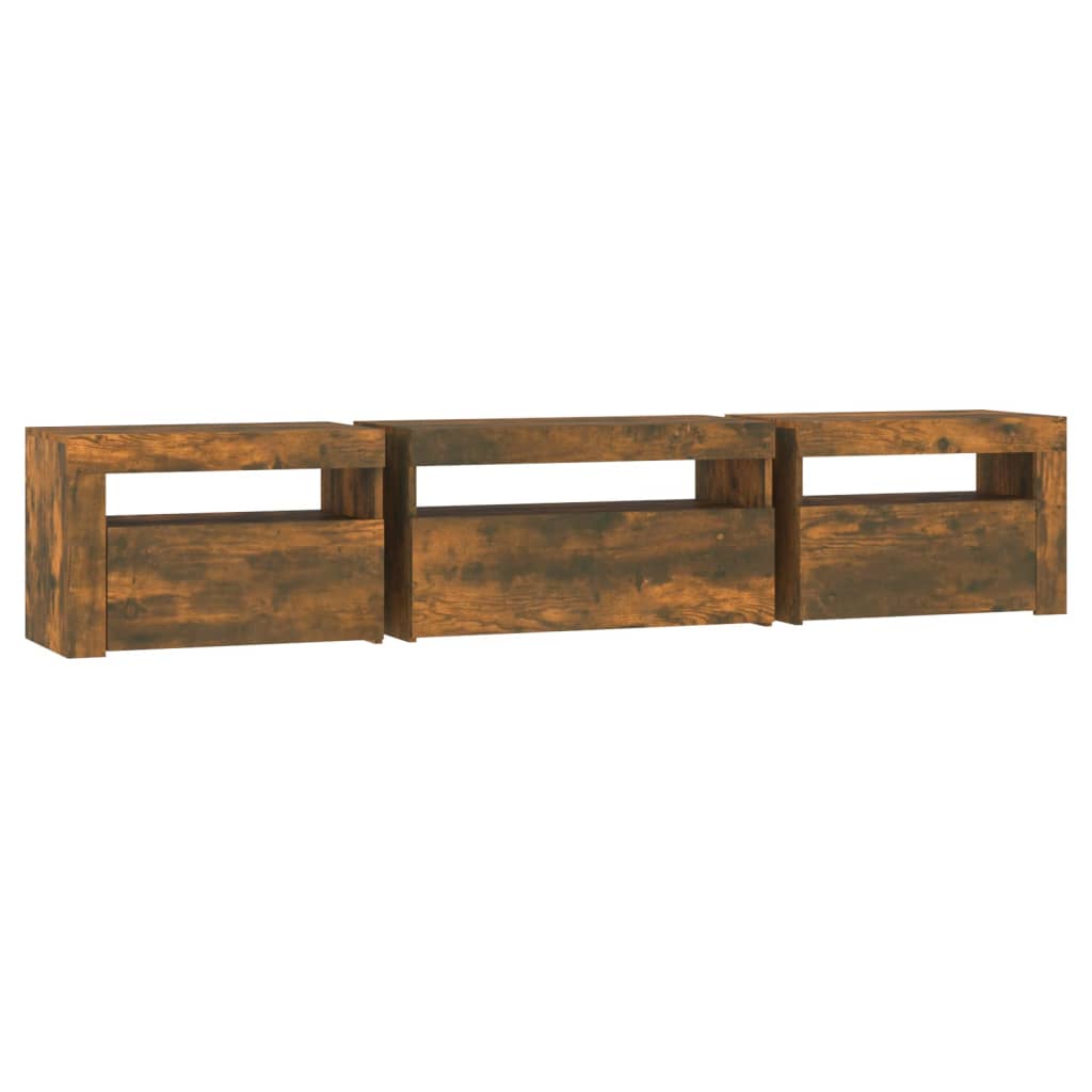 Tv-Schrank Mit Led-Leuchten 195X35X40 Cm