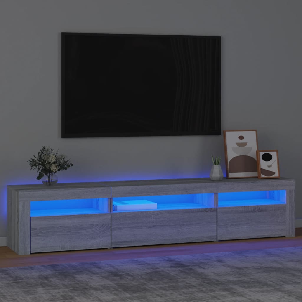 Tv-Schrank Mit Led-Leuchten 195X35X40 Cm