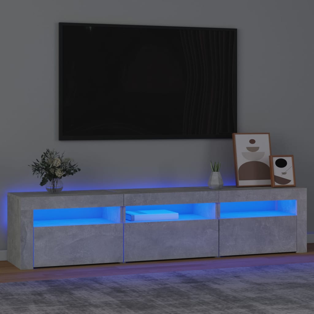 Tv-Schrank Mit Led-Leuchten 195X35X40 Cm