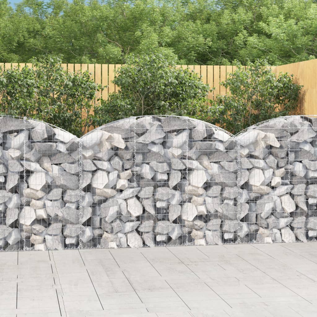 Gabione Mit Hochbogen Verzinktes Eisen