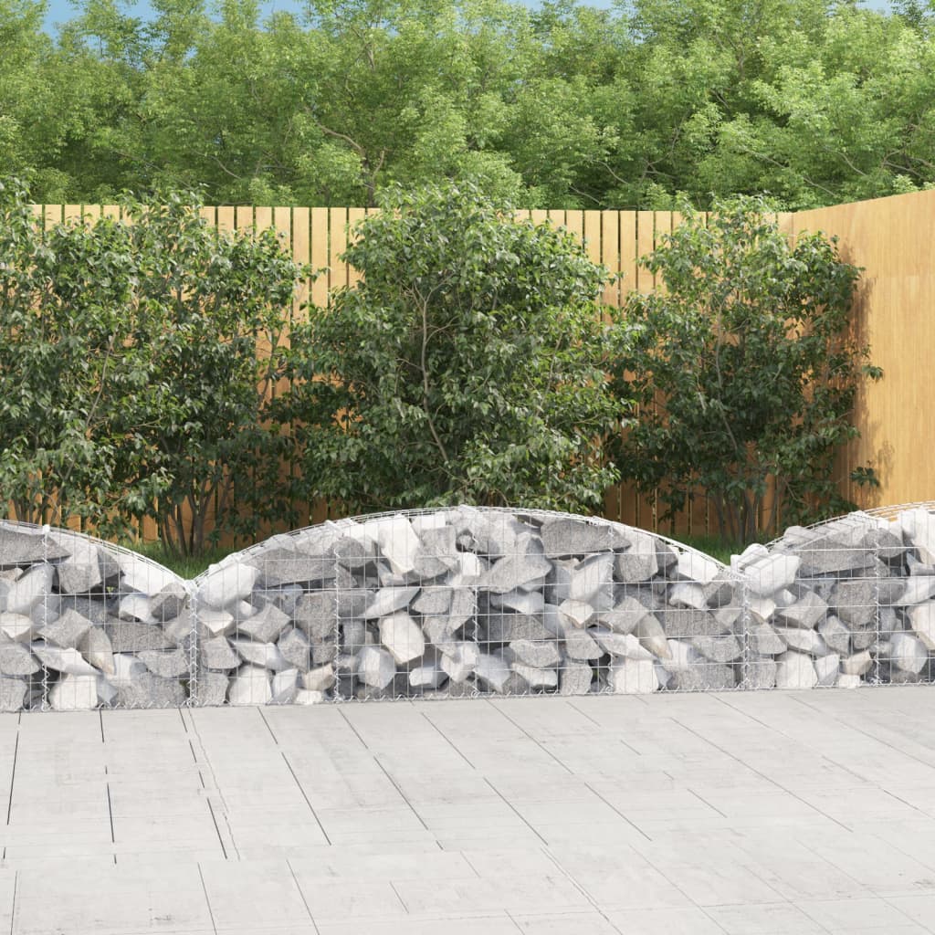 Gabione Mit Hochbogen Verzinktes Eisen