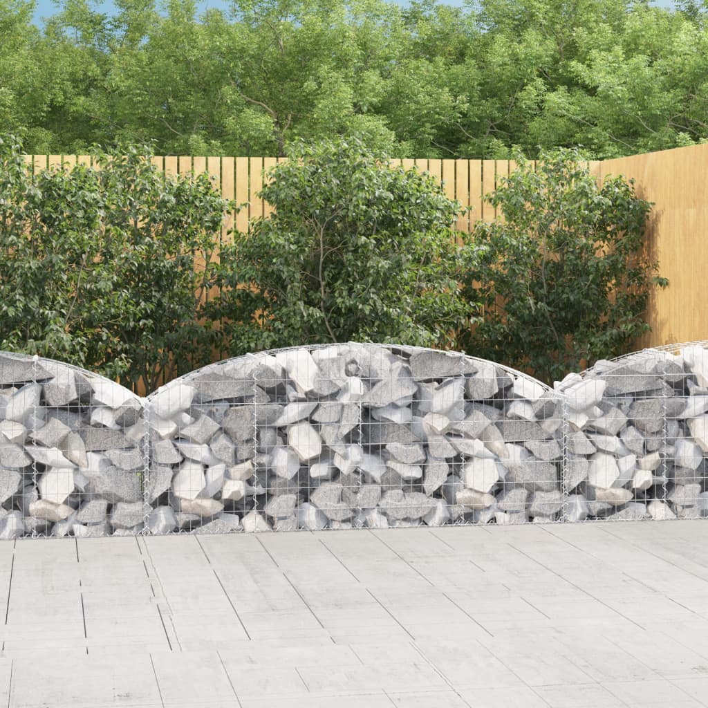 Gabione Mit Hochbogen Verzinktes Eisen