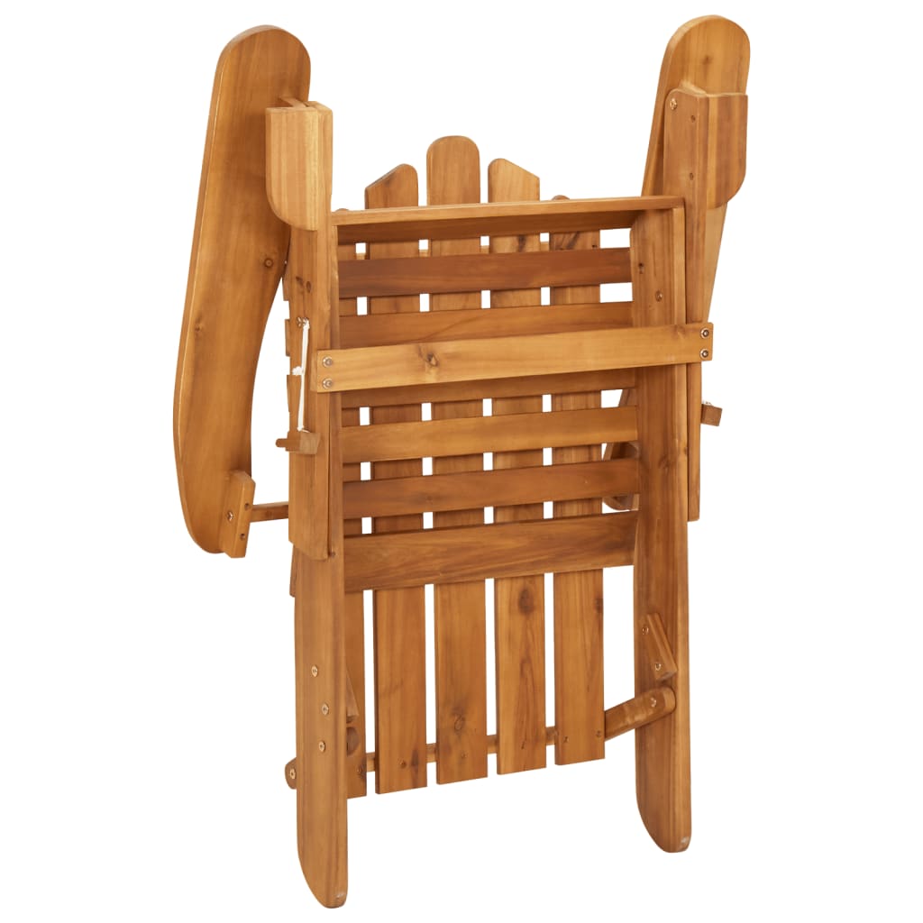 3-Tlg. Garten-Lounge-Set Adirondack Massivholz Akazie