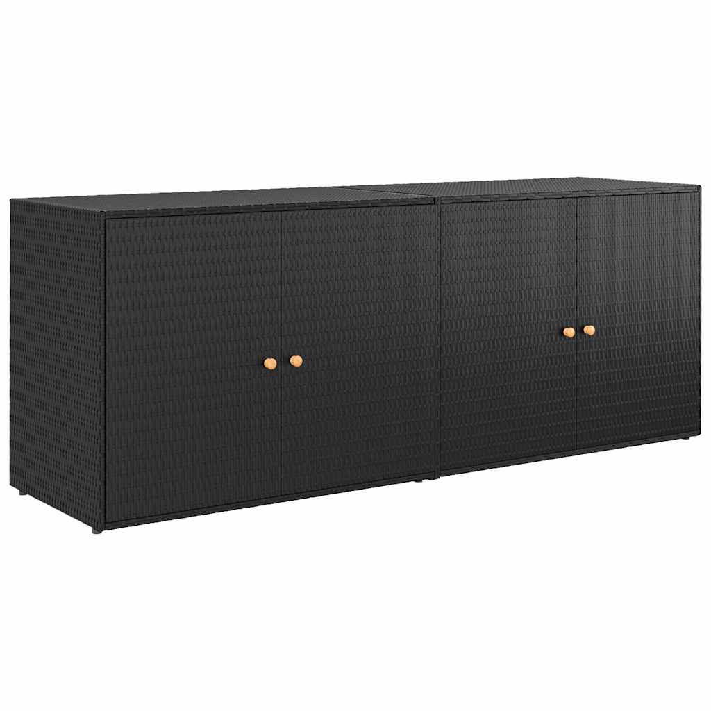 Gartenschrank 198 X 55,5 X 80 Cm Poly Rattan