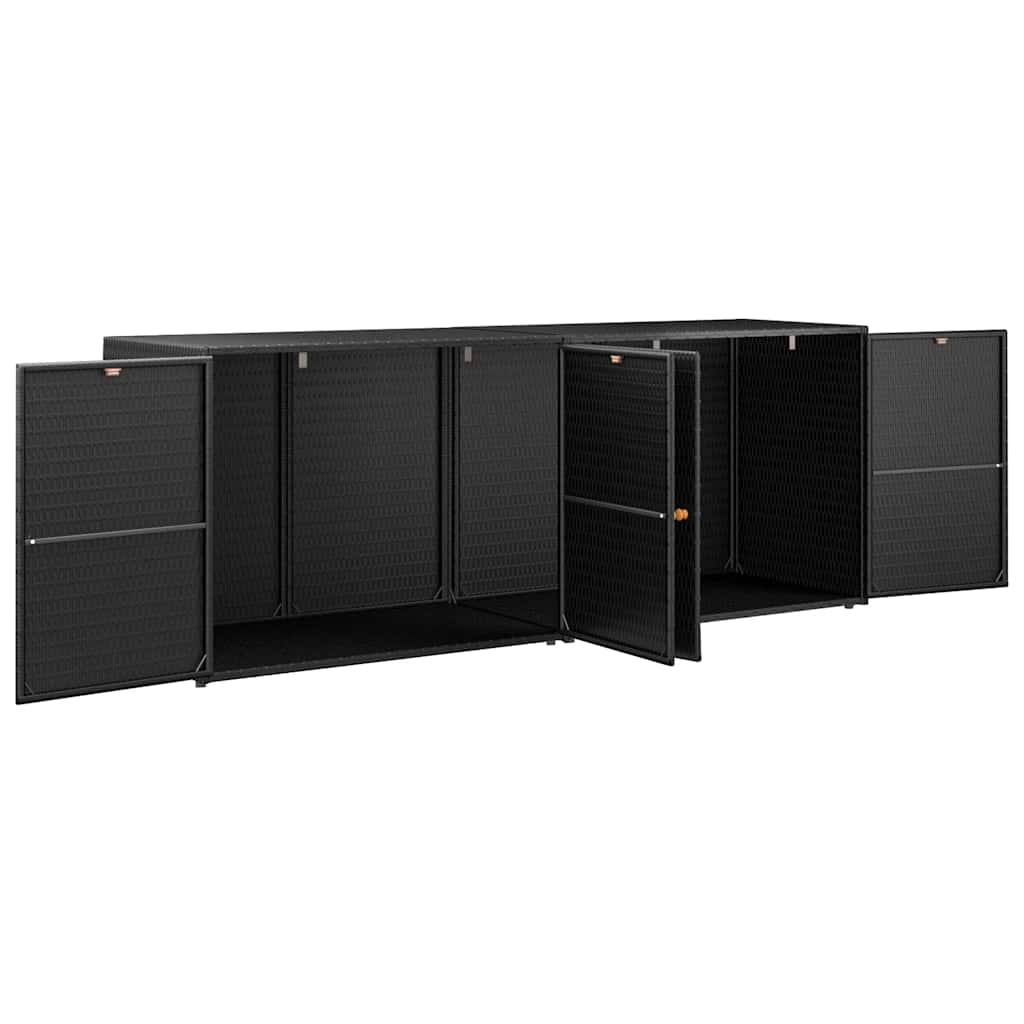 Gartenschrank 198 X 55,5 X 80 Cm Poly Rattan