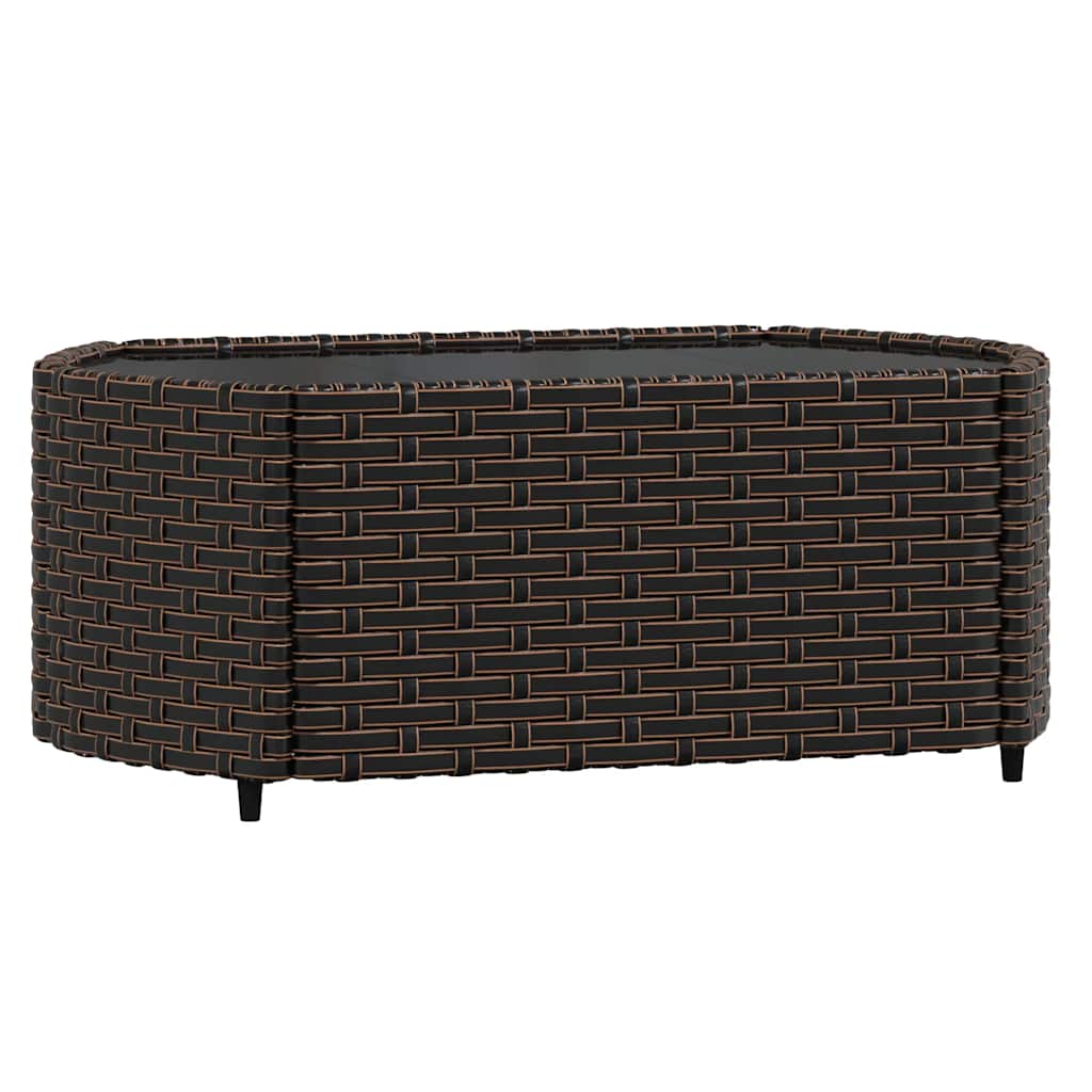 3-Tlg. Garten-Lounge-Set Mit Kissen Poly Rattan
