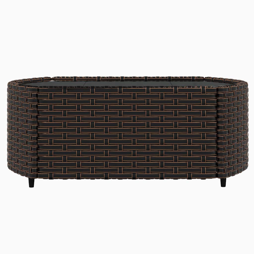 3-Tlg. Garten-Lounge-Set Mit Kissen Poly Rattan