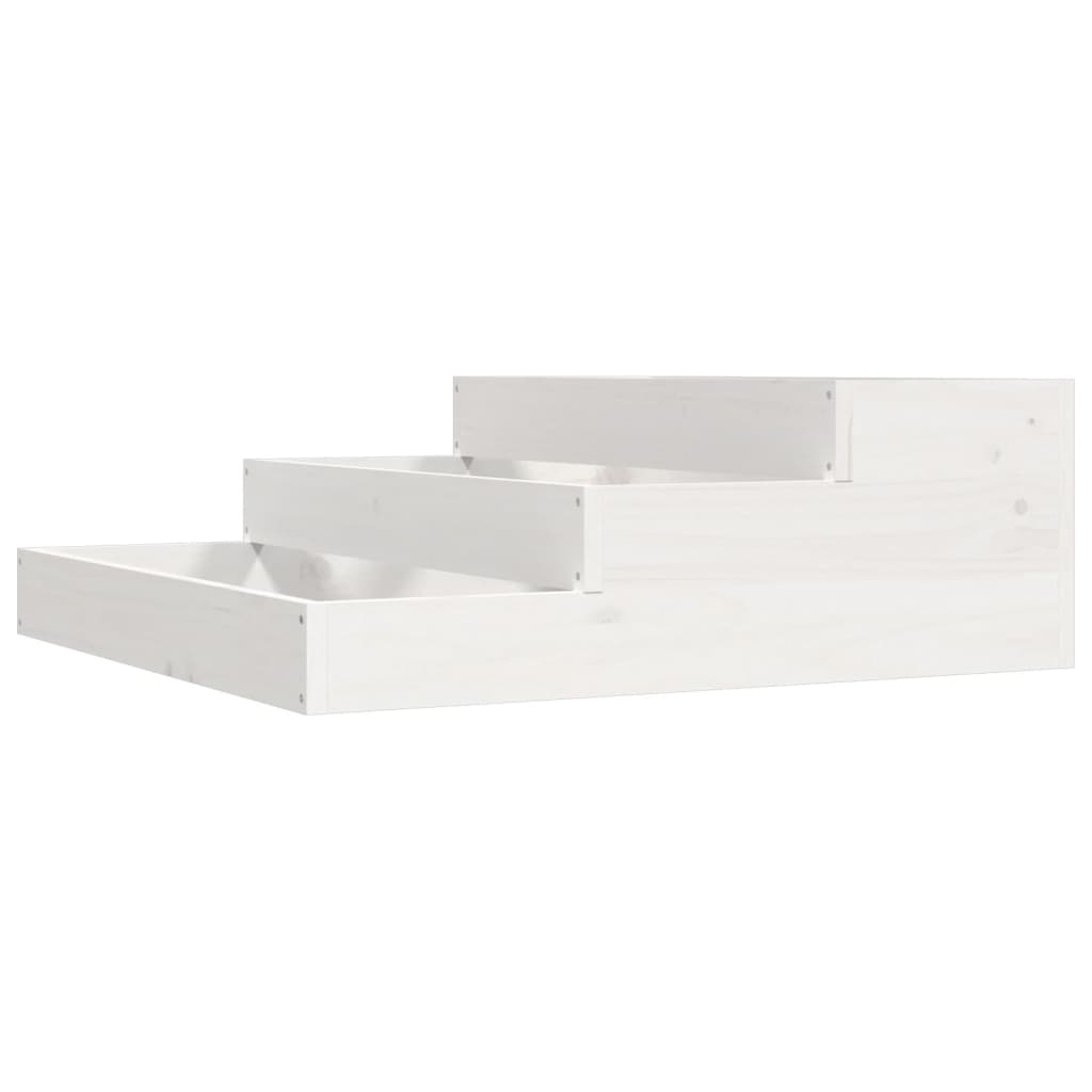 Pflanzkübel Weiß Massivholz Kiefer