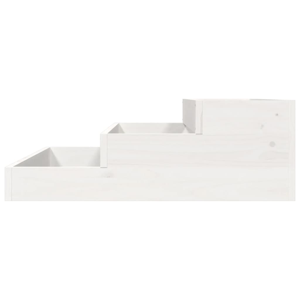 Pflanzkübel Weiß Massivholz Kiefer