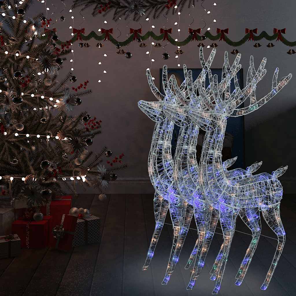 Led-Rentier Xxl Acryl Weihnachtsdeko 250 Led 180 Cm Mehrfarbig