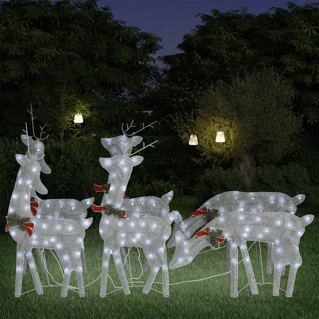 Led-Rentiere Weihnachtsdeko 270X7X90 Cm N Kaltweiß