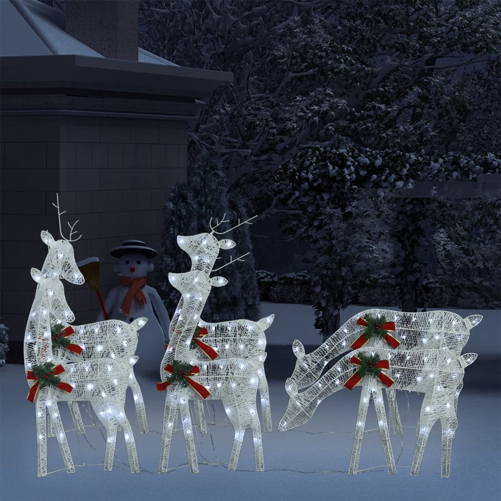 Led-Rentiere Weihnachtsdeko 270X7X90 Cm N Kaltweiß