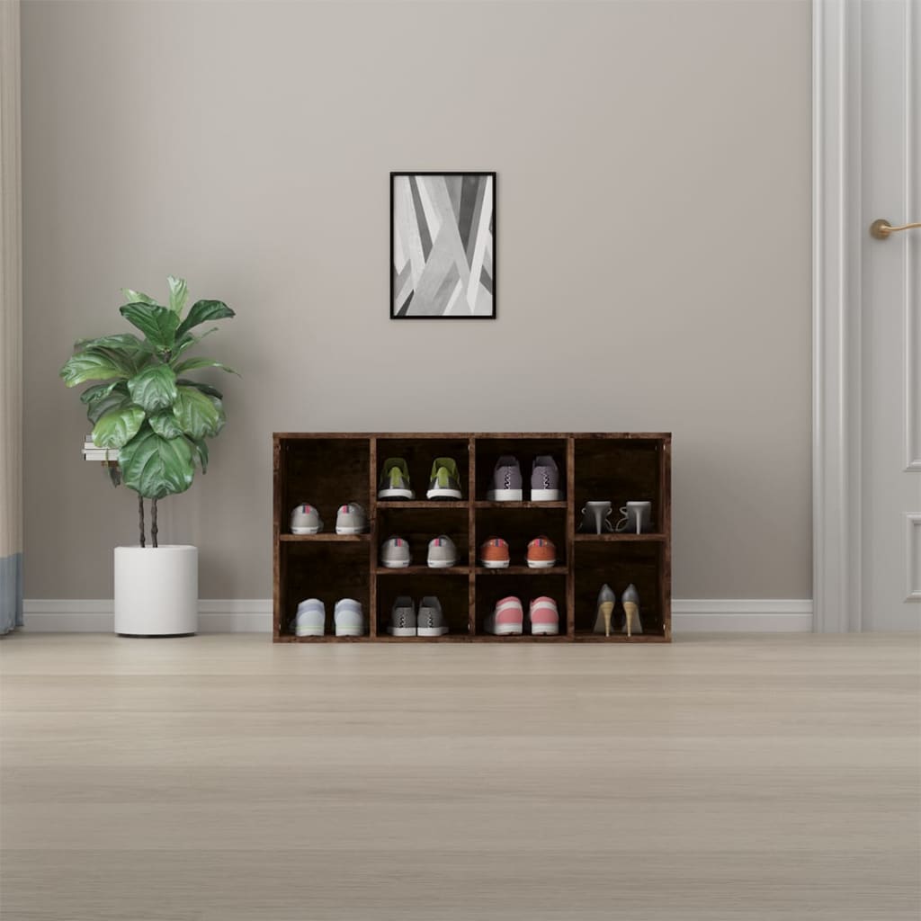 Schuhbank 103X30X55 Cm Holzwerkstoff Räuchereiche