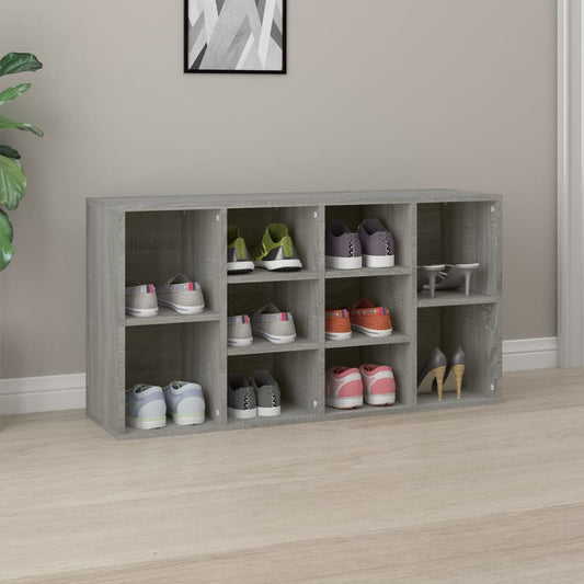 Schuhbank 103X30X55 Cm Holzwerkstoff Grau Sonoma