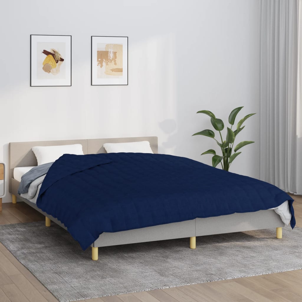 Gewichtsdecke Stoff Blau