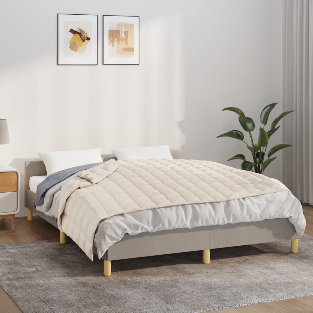 Gewichtsdecke Hell Stoff Creme