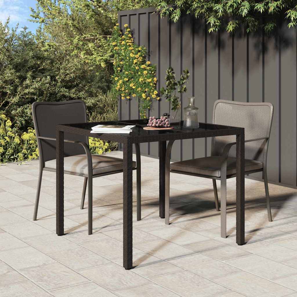 Gartentisch Weiß Poly-Rattan