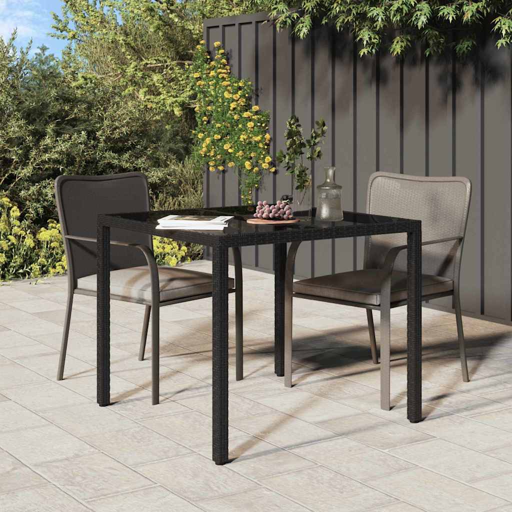 Gartentisch Weiß Poly-Rattan