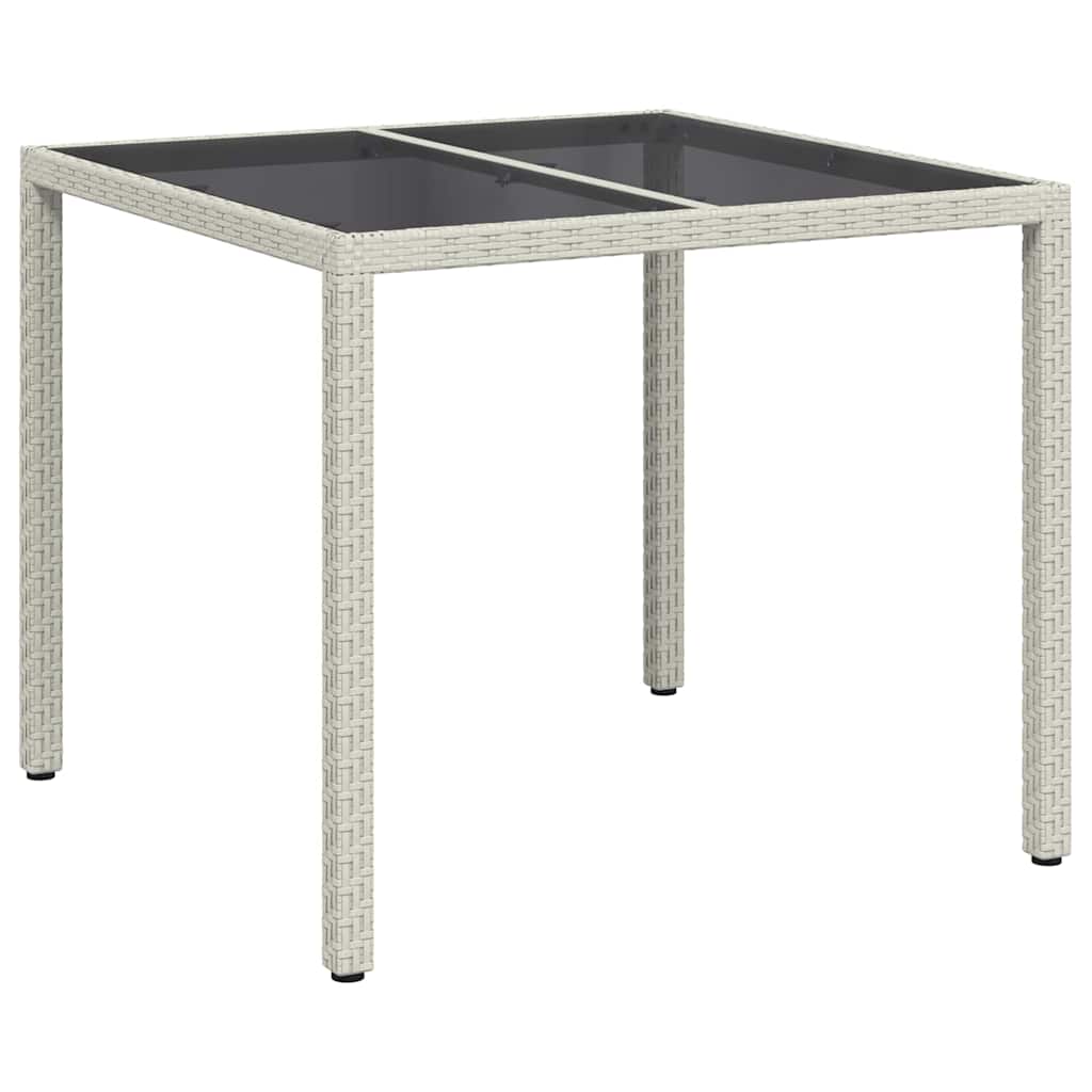 Gartentisch Weiß Poly-Rattan