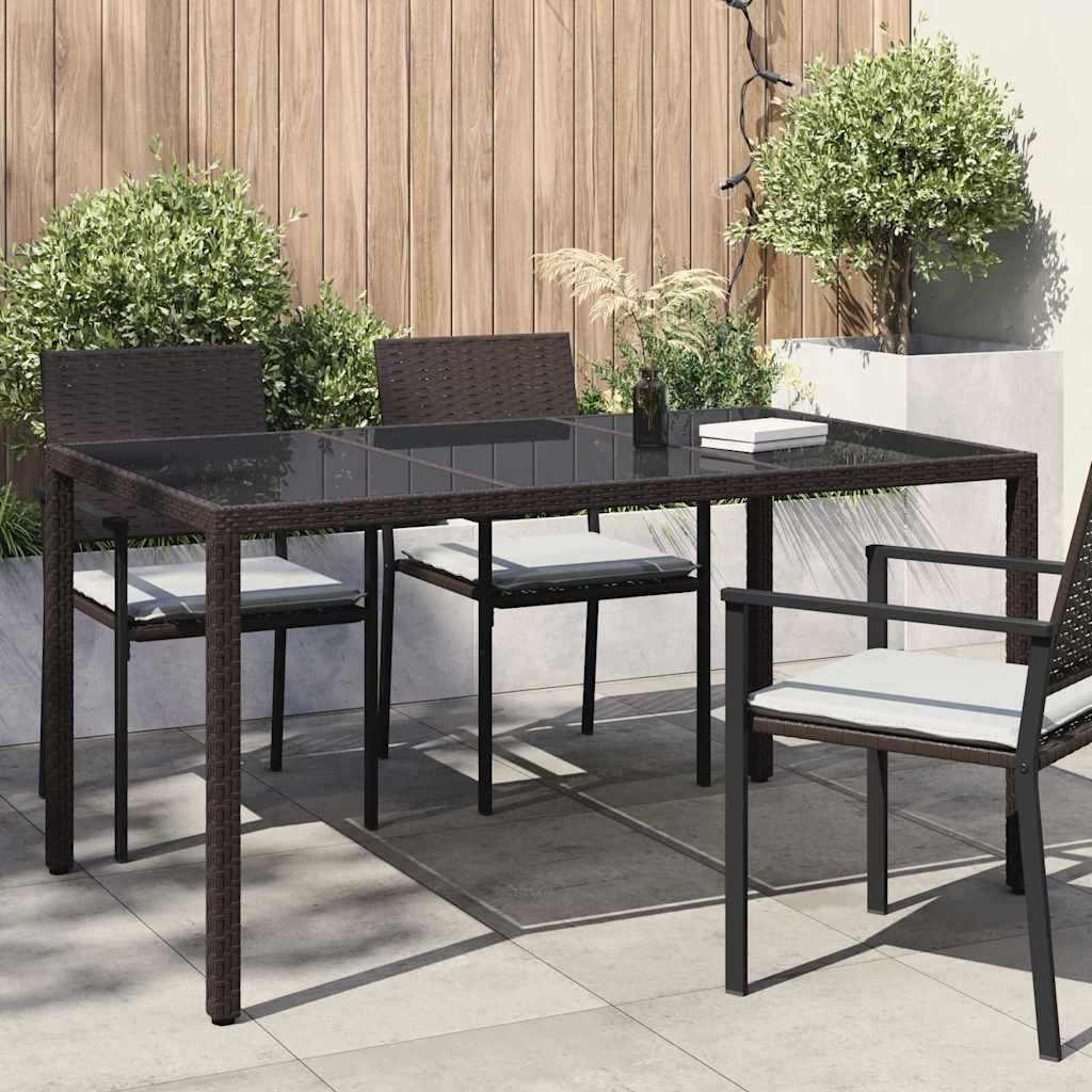 Gartentisch Weiß Poly-Rattan