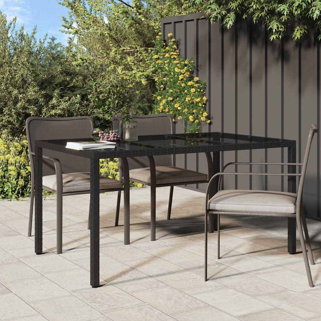 Gartentisch Weiß Poly-Rattan