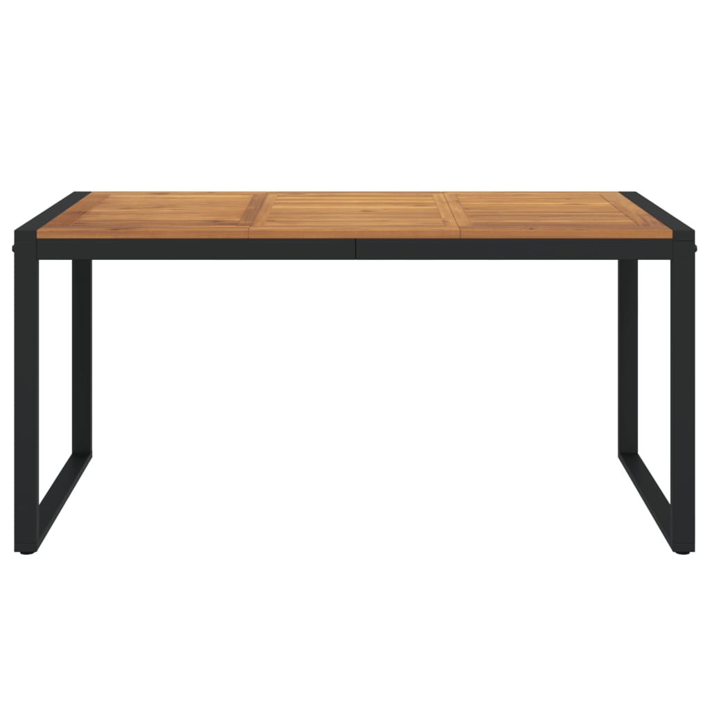 Gartentisch Mit Beinen In U-Form Massivholz Akazie