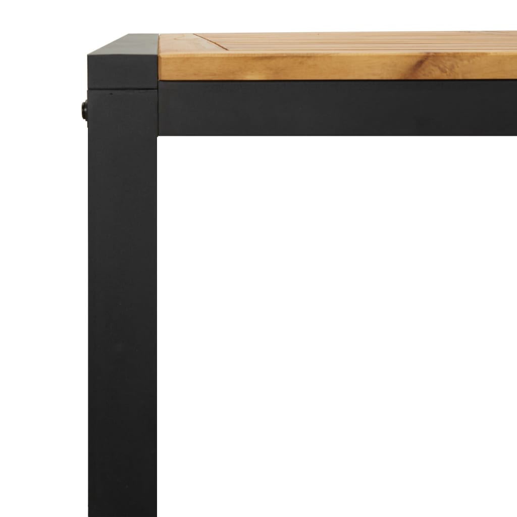 Gartentisch Mit Beinen In U-Form Massivholz Akazie