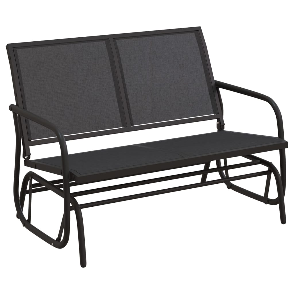 Garten-Schaukelbank 120,5X76X86,5 Cm Textilen & Stahl