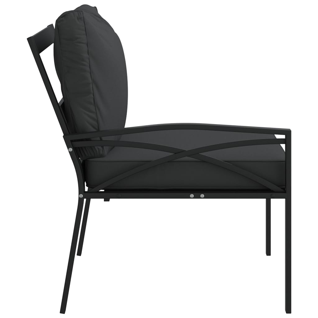 Gartenstühle Mit En Kissen 2 Stk. 62X75X79 Cm Stahl
