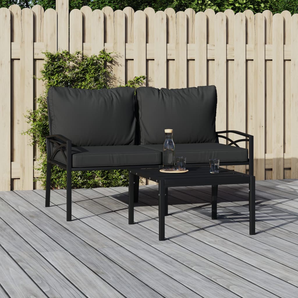 Gartenstühle Mit En Kissen 2 Stk. 62X75X79 Cm Stahl