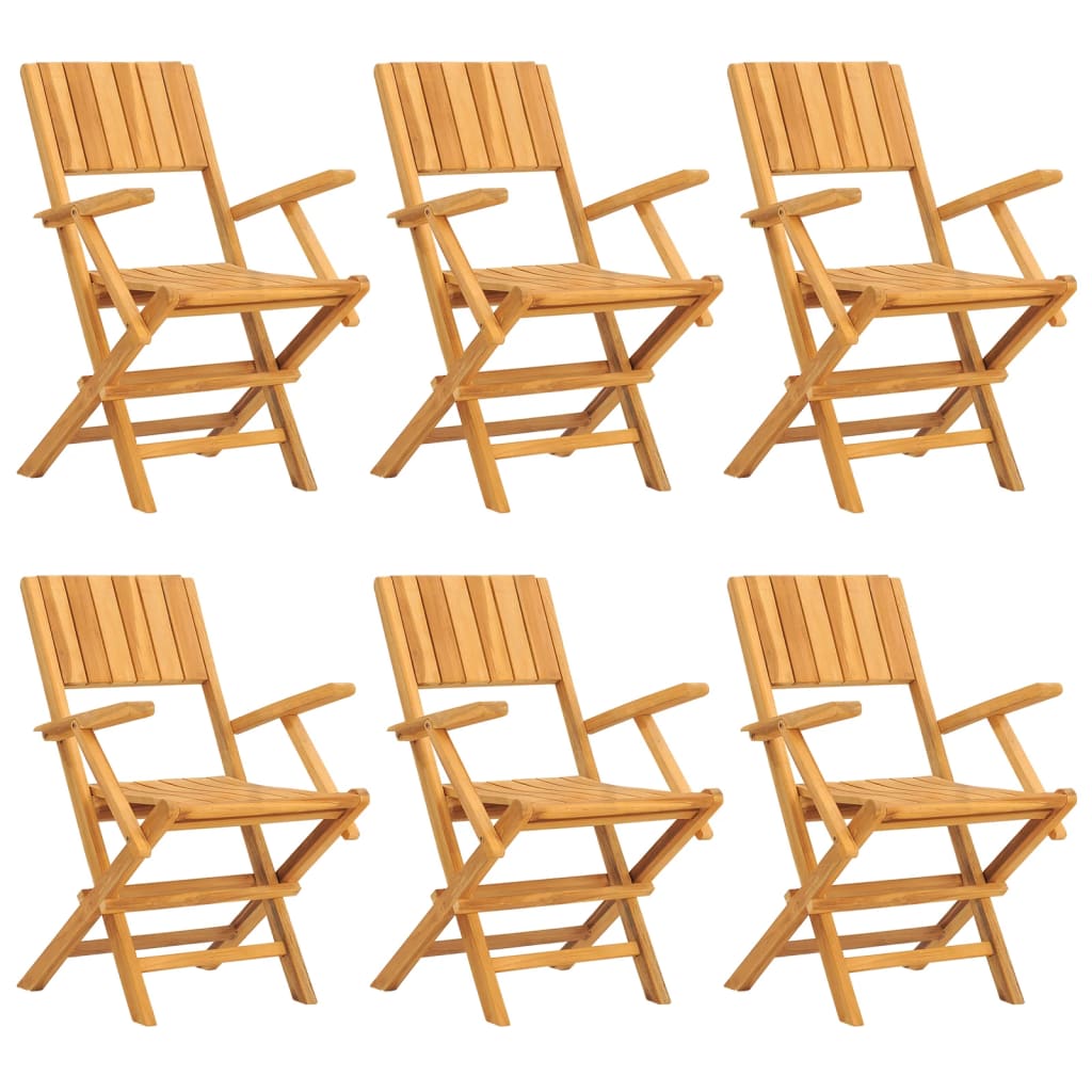 7-Tlg. Garten-Essgruppe Massivholz Teak