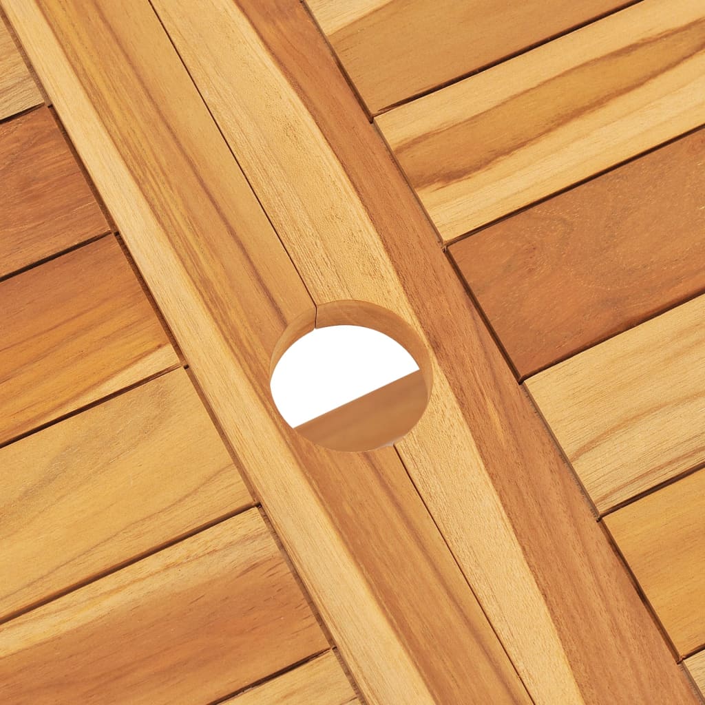 7-Tlg. Garten-Essgruppe Massivholz Teak