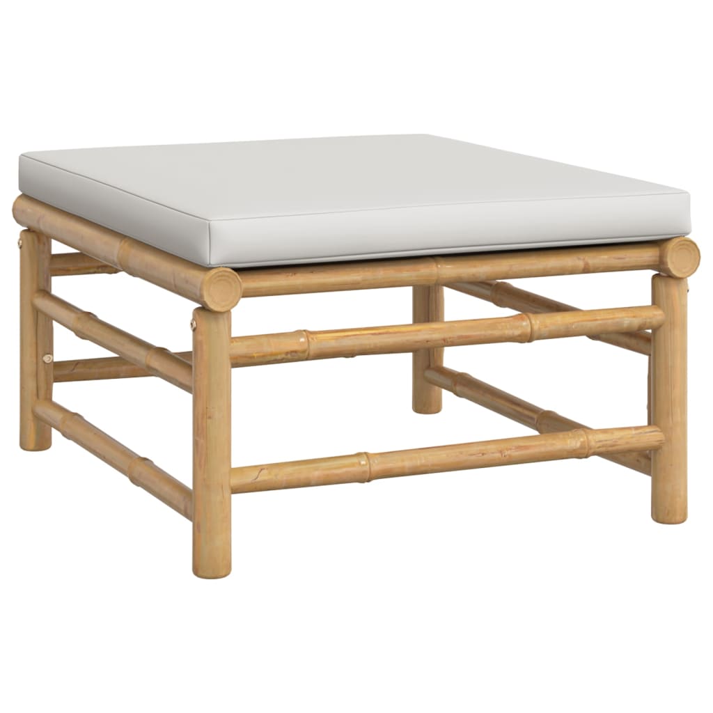 6-Tlg. Garten-Lounge-Set Mit En Kissen Bambus